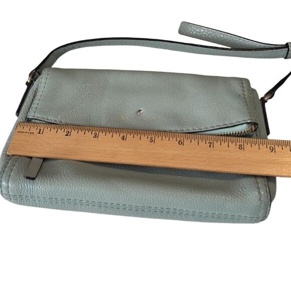 Kate Spade Cobble Hill Carson Light Blue Leather Crossbody Bag - Picture 11 of 12